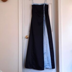 Vintage  black and baby blue Formal, homecoming , prom, dance dress 👗 y2k